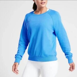 Athleta Sundown Sweatshirt Seascape Blue XS